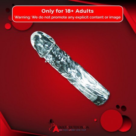 Full Ribbed Crystal Penis Sleeves PES-019