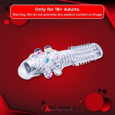 Male Cock Rings Penis Extension With Colourful Beads PES-022