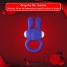 Kingfansion Mini Vibrating Rabbit Cock Ring (Blue) CR-017