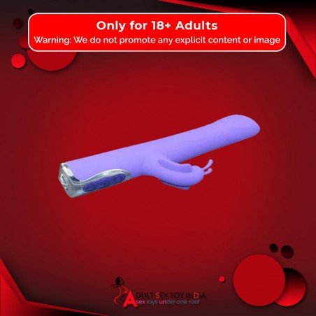 Black T- Transfer Beads Stick Rabbit Vibrator RV-021