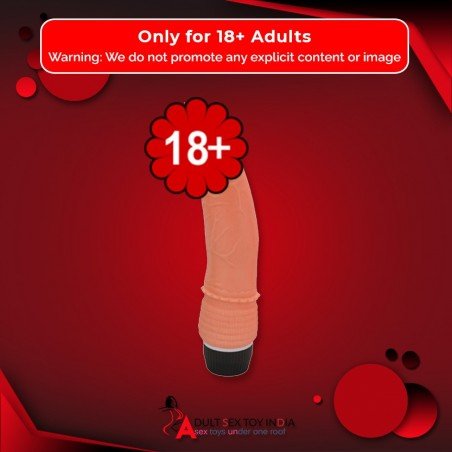 Ultra Slim Flexidick with vibrating Silicone RSV-036