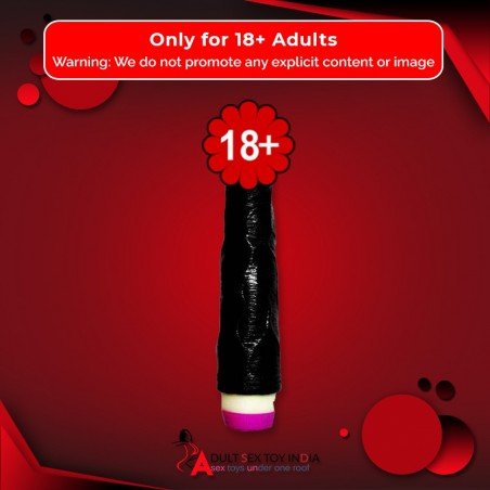 Super Natural Black Silicone Realistic Vibrator RSV-011