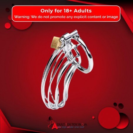 Stainless Steel Iron Wire Male Chastity Lock BDSM-016